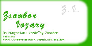 zsombor vozary business card